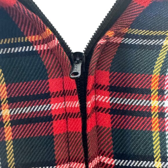 Vintage Talbots Maggy Boutique Tartan Plaid Jumpsuit 4 Sailor Collar 80s Preppy - Picture 8 of 8